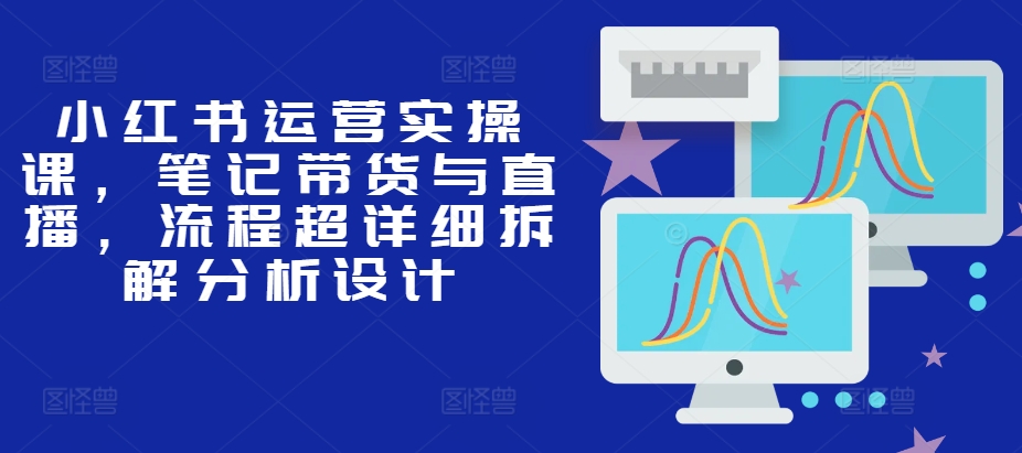 小红书运营实操课，笔记带货与直播，流程超详细拆解分析设计-天逸网创社